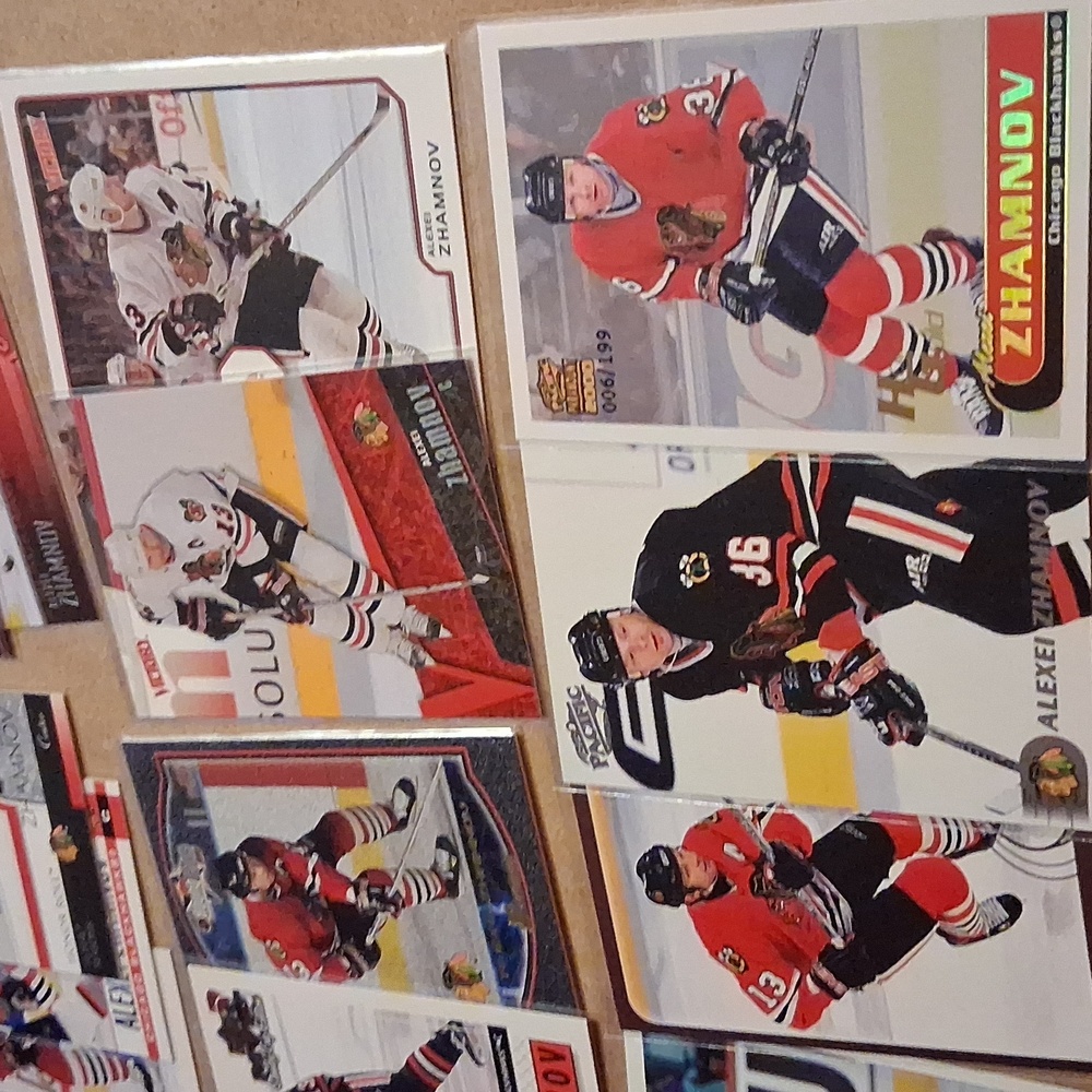 Alexei Zhamnov Winnipeg Jets/Chicago Blackhawks NHL Hockey Trading Cards Set